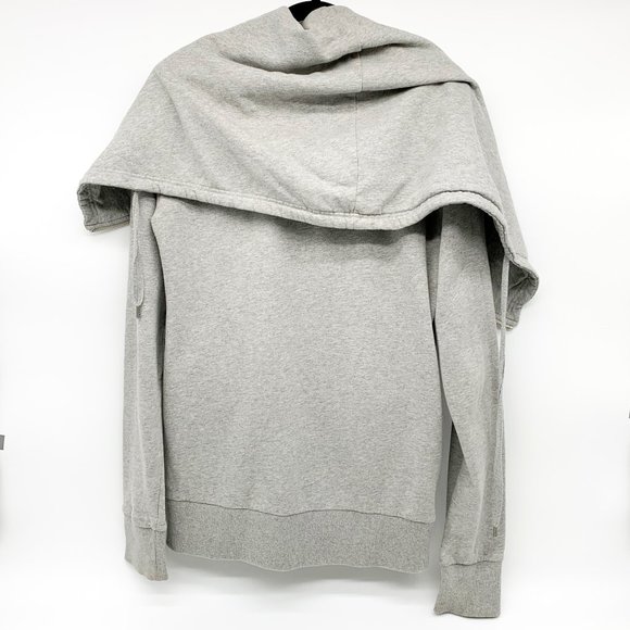 ALLSAINTS Men's Odin Zipper Funnel Sweater Grey - Picture 3 of 3